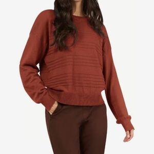 Fig Clothing Assen women's brown textured sweater size M